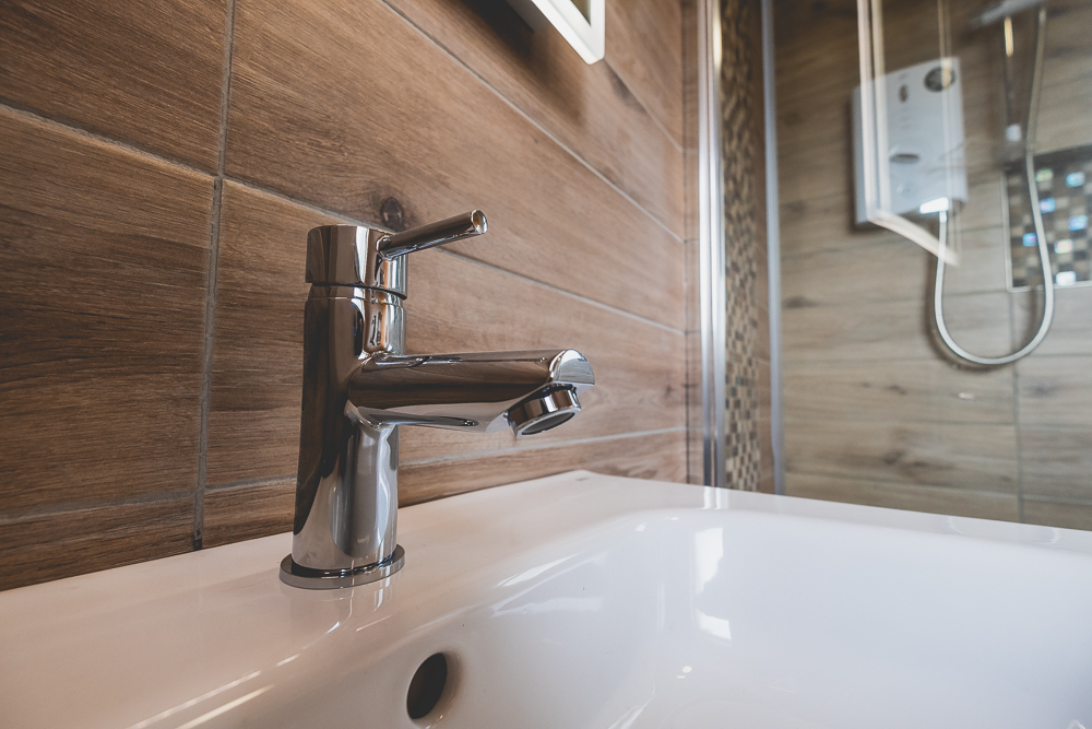Chrome basin tap